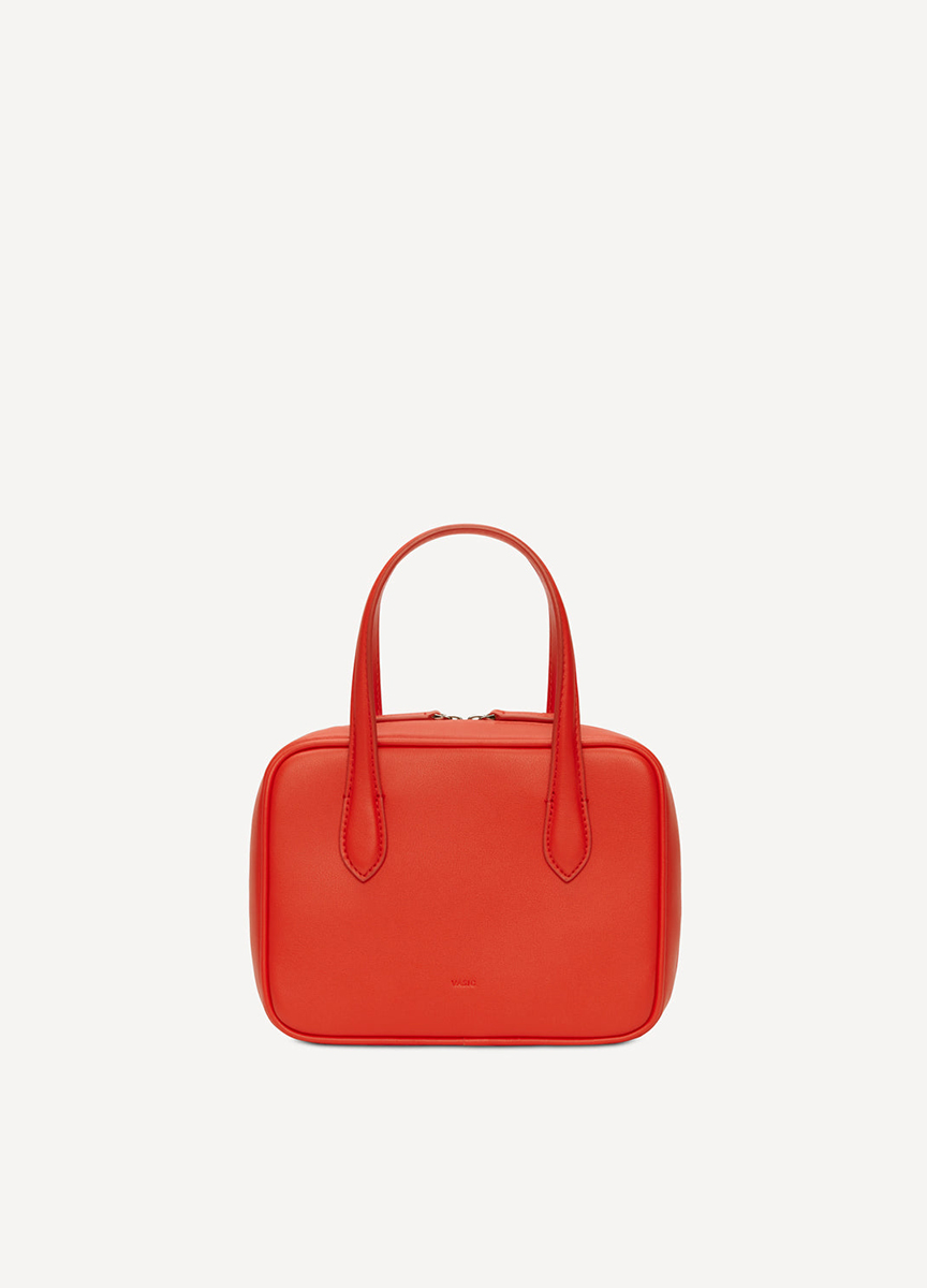 【預購商品】Amber 雙拉鍊方型保齡球包-小 Tomato